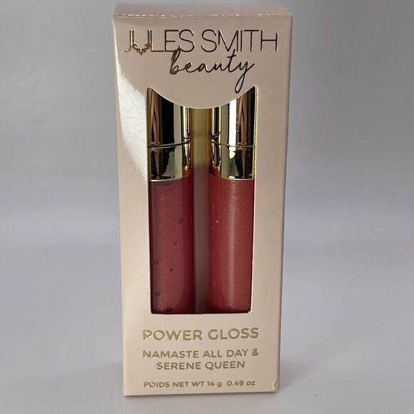 NIB JULES SMITH BEAUTY Power Gloss Duo in Namaste All Day & Serene Queen - Picture 2 of 4